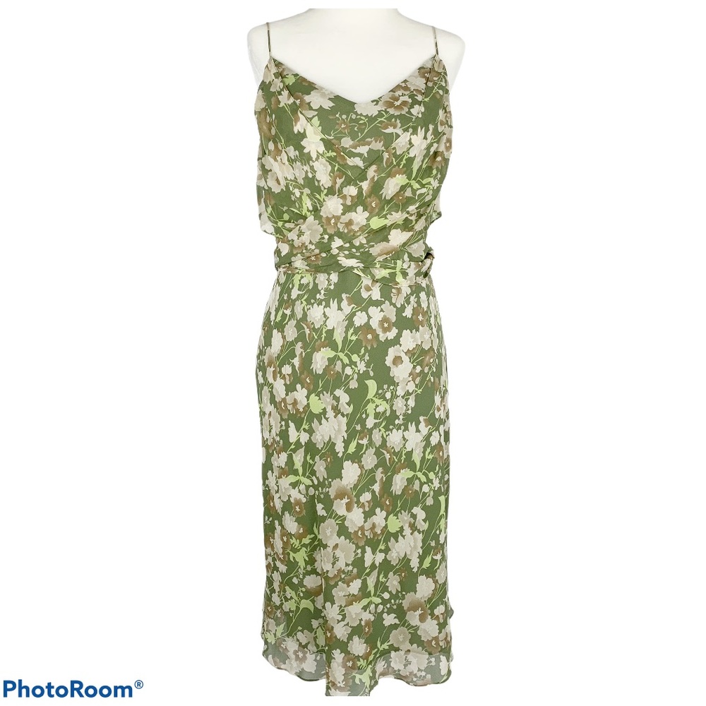 LOFT Silk Chiffon Floral Sheath Dress 4